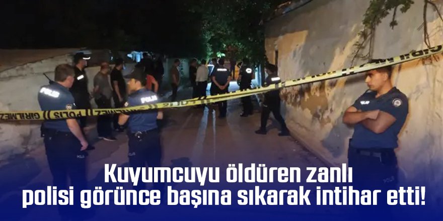 Kuyumcuyu öldüren zanlı polisi görünce başına sıkarak intihar etti!