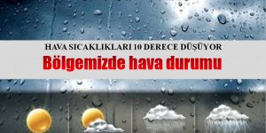 Sıcaklık 10 derece düşecek