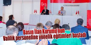 Basın İlan Kurumu’nun Valilik personeline yönelik eğitimleri başladı