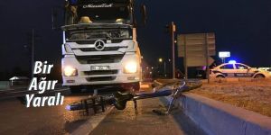 KUZUCU KAVŞAĞINDA TRAFİK KAZASI; 1 AĞIR YARALI