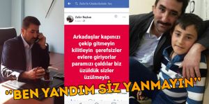 Hırsızlık Mağduru Vatandaştan’’ Ben Yandım Siz Yanmayın’’ Uyarısı!