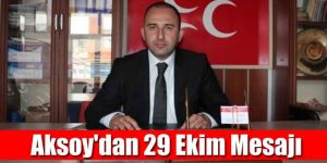 Aksoy: Zafere Kadar Mücadele Edeceğiz