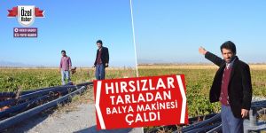 HIRSIZLAR TARLADAN BALYA MAKİNESİ ÇALDI