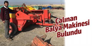 Çalınan Balya Makinesi Bulundu