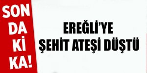 Ereğli'ye Şehit Ateşi Düştü