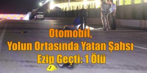 Otomobil, Yolun Ortasında Yatan Şahsı Ezip Geçti: 1 Ölü