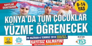 Konya’da Tüm Çocuklar Yüzme Öğrenecek