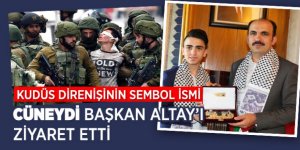 Kudüs Direnişinin Sembol İsmi Cüneydi Başkan Altay’ı Ziyaret Etti