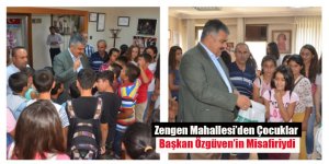 Zengen Mahallesi’den Çocuklar Başkan Özgüven’in Misafiriydi