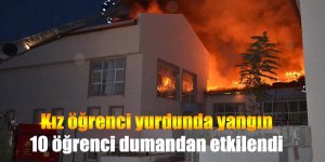 Kız öğrenci yurdunda yangın; 10 öğrenci dumandan etkilendi