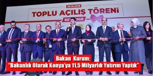 Bakan Murat Kurum: “Bakanlık Olarak Konya’ya 11,5 Milyarlık Yatırım Yaptık”