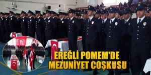 EREĞLİ POMEM'DE MEZUNİYET COŞKUSU.