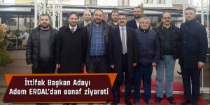 Ereğli Belediye İttifak Başkan Adayı Adem Erdal esnafı ziyaret etti