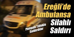 Suriyeli 3 kişi, kaçmak için durdurmak istedikleri ambulansa silahla saldırdı