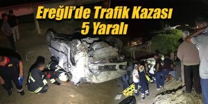 Ereğli'de otomobiller çarpıştı 5 yaralı