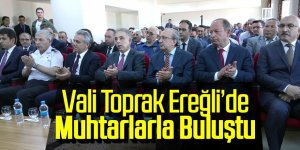 Konya Valisi Toprak Ereğli’de Muhtarlarla Buluştu