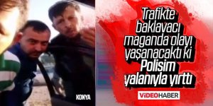 Magandalardan kurtulmak için 'polisim' dedi