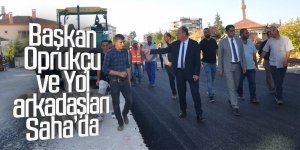 Başkan Oprukçu ve Yol arkadaşları Sahada