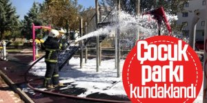 Çocuk parkı kundaklandı