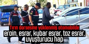 Tır üzerindeki otomobilde uyuşturucu ele geçirildi: 1 tutuklama