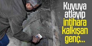 Kuyuya atlayıp intihara kalkışan genç, gönderdiği konumla bulundu