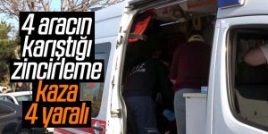 4 aracın karıştığı zincirleme kaza: 4 yaralı