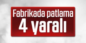 Fabrikada patlama: 4 yaralı