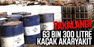 63 bin 300 litre kaçak akaryakıt yakalandı