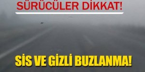 Ereğli’de sis ve buzlanma aman dikkat! 