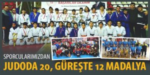 Sporcularımızdan Judoda 20, Güreşte 12 Madalya