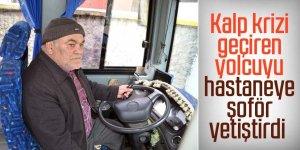 Otobüs şoförü, kalp krizi geçiren yolcuyu hastaneye yetiştirdi