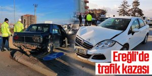 SANAYİ YOLU TRAFİK KAZASI 1 YARALI