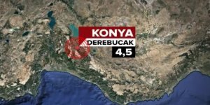 Konya'da 4.5 büyüklüğünde deprem