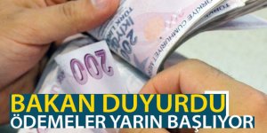 1 milyar 881 milyon liralık destek ödemesi yarın başlıyor