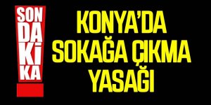 KONYA'DA SOKAĞA ÇIKMA YASAĞI