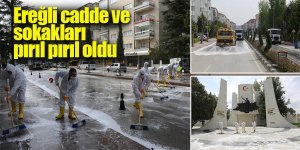 Ereğli cadde ve sokakları pırıl pırıl oldu