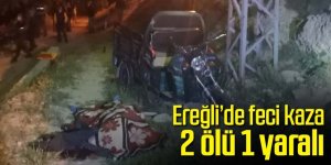 Bahçe dönüşü kaza 2 ölü 1 yaralı