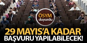 ÖSYM: 'Sınav merkezi değişikliği 29 Mayıs'a kadar yapılabilecek'