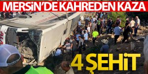 Mersin'de askerleri taşıyan otobüs devrildi: 4 şehit