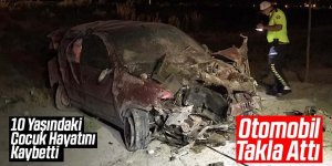 Lastiği patlayan otomobil takla attı: 1 ölü, 4 yaralı