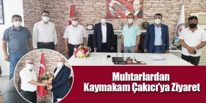 MUHTARLARDAN KAYMAKAM ÇAKICI'YA ZİYARET