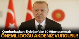 Erdoğan: '30 Ağustos zaferiyle bu toprakların ebedi vatanımız olduğu bir kez daha ilan edilmiştir'
