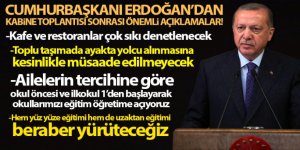 Cumhurbaşkanı Erdoğan: 'Hem yüz yüze eğitimi hem de uzaktan eğitimi beraber yürüteceğiz'