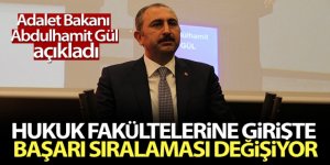Bakan Gül'den hukuk fakülteleri açıklaması!