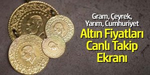 Güncel ve canlı altın fiyatları