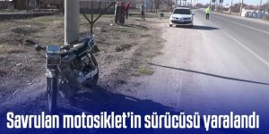 Ereğli’de yola savrulan motosiklet sürücüsü yaralandı