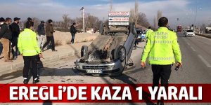 Karaman çevre yolunda trafik kazası;1 yaralı