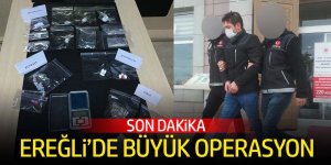 Ereğli narkotikten zehir tacirlerine operasyon