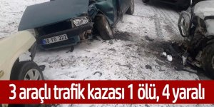 Ereğli’de 3 aracın karıştığı kazada 1 kişi öldü, 4 kişi yaralandı