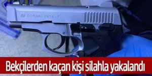 Ereğli’de bekçilerinden kaçan şüphelide tabanca ele geçirildi